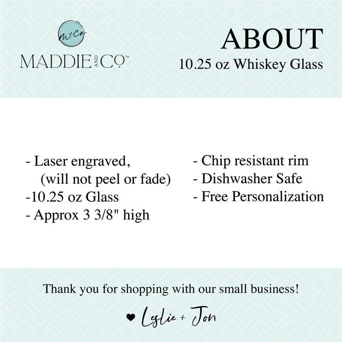 1983 Birthday Whiskey Glass-Maddie & Co.