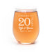 20 Year Anniversary Wine Glass-Maddie & Co.