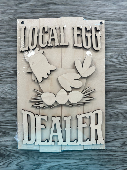 Local Egg Dealer Doorhanger DIY Kit-Maddie & Co.