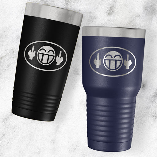 Flip Off Engraved Stainless Steel Tumbler-Maddie & Co.