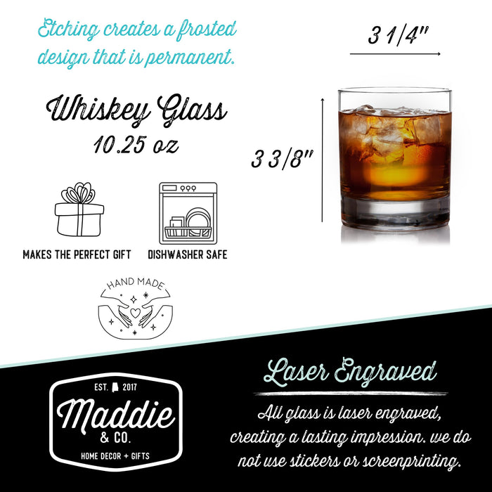 Flip Off Whiskey Glass-Maddie & Co.