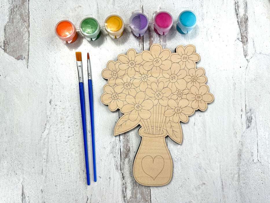 Wood Flower Bouquet - Diy Mothers Day Gifts-Maddie & Co.