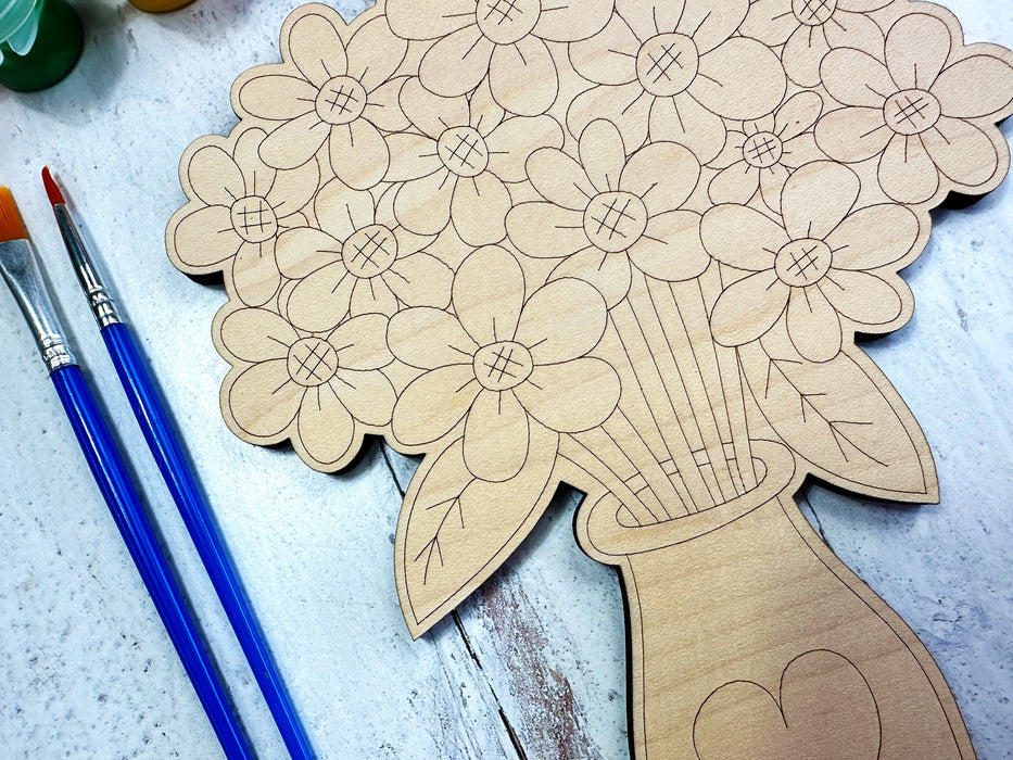Wood Flower Bouquet - Diy Mothers Day Gifts-Maddie & Co.