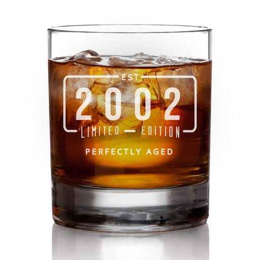 2002 Birthday Whiskey Glass-Maddie & Co.