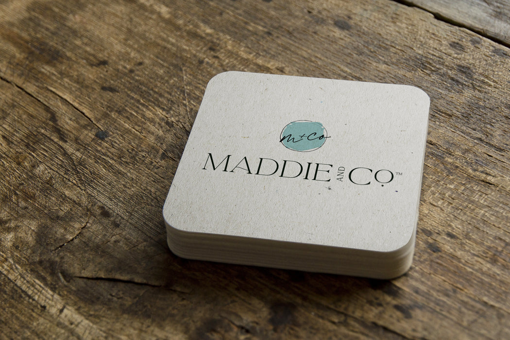 Personalized Disposable Party Coasters-Coasters-Maddie & Co.