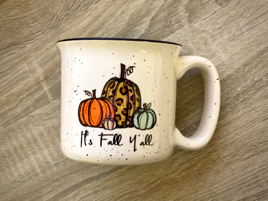 It's Fall Y'all Camp Coffee Mug-Camp Mugs-Maddie & Co.