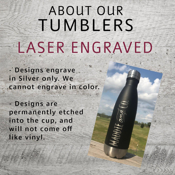 Vacation Tumbler For Men Laser Engraved