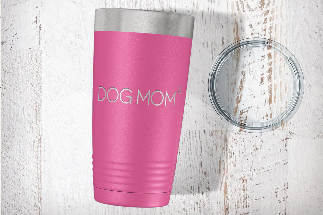 Dog Mom Laser Etched Tumbler-Tumblers + Water Bottles-Maddie & Co.