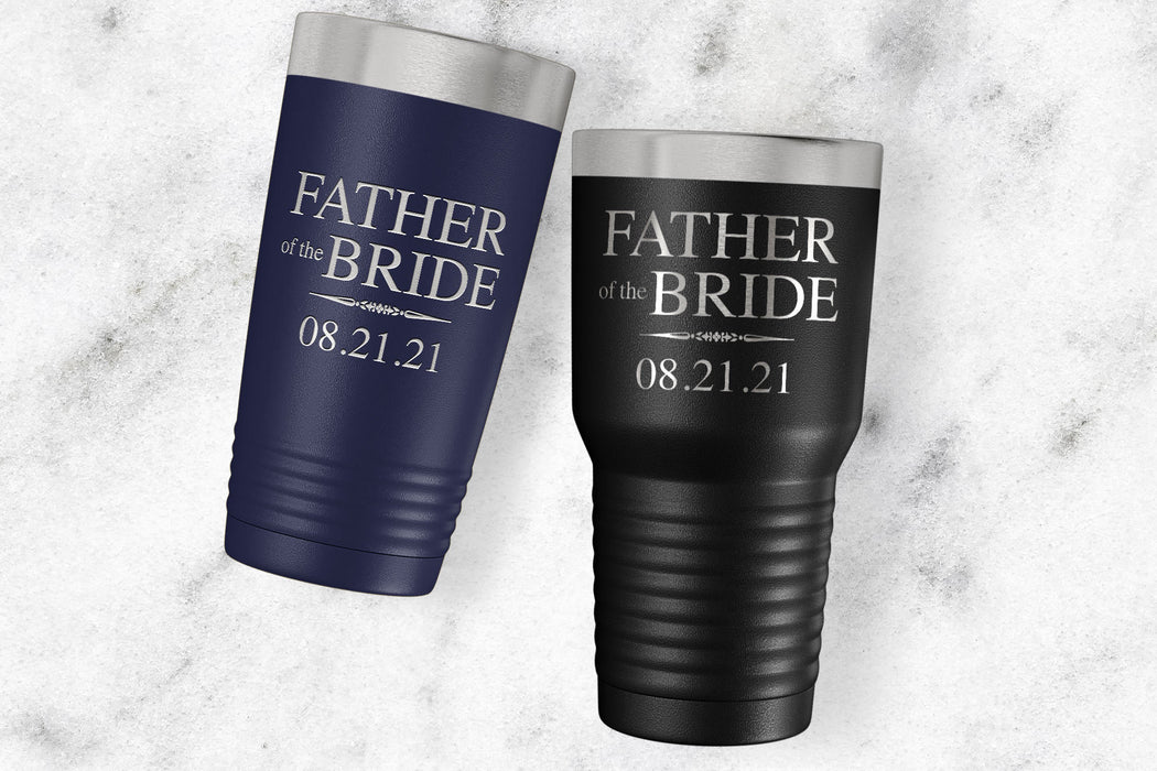 Father Of The Bride Engraved Tumbler-Maddie & Co.