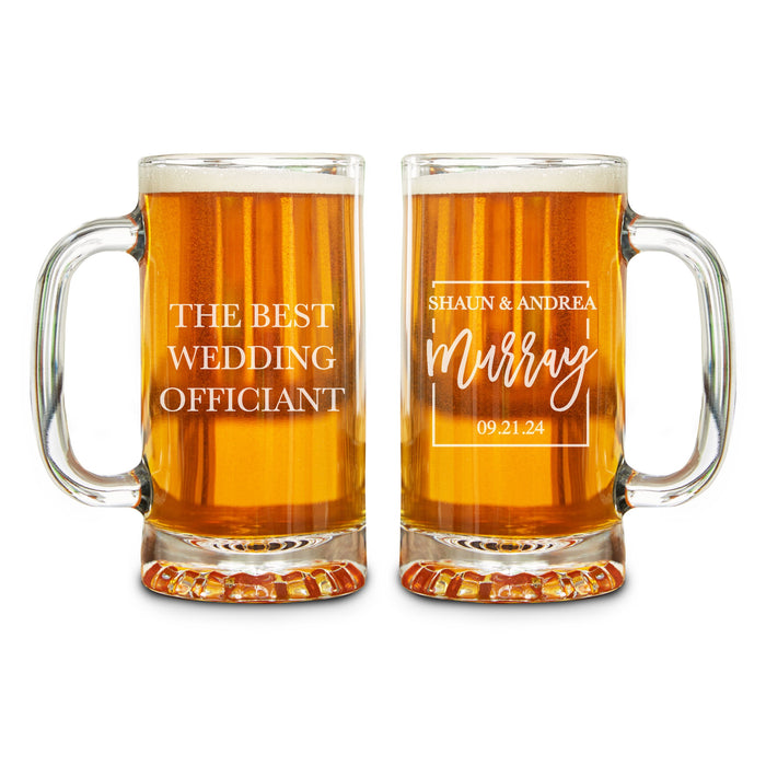 Best Wedding Officiant Beer Mug-Maddie & Co.