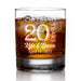 Cheers to 20 Years Anniversary Whiskey Glass-Maddie & Co.