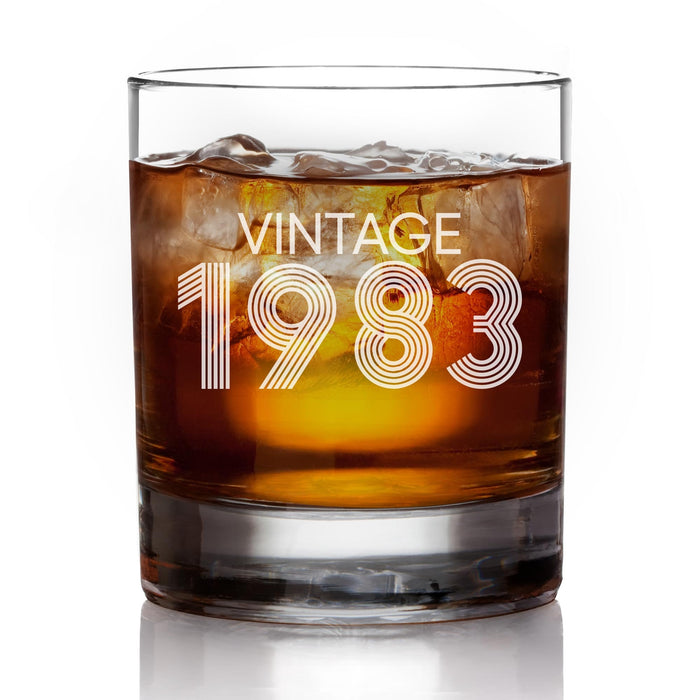 Vintage 1983 Whiskey Glass-Maddie & Co.