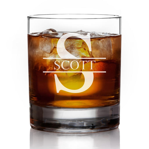 Personalized Monogram Whiskey Glass-Maddie & Co.