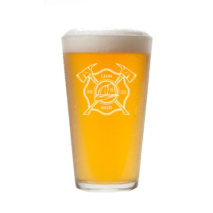 Firefighter Pint Glass-Maddie & Co.