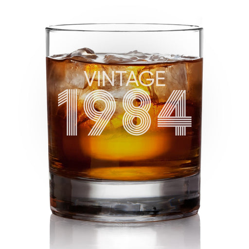 Vintage 1984 Whiskey Glass-Maddie & Co.