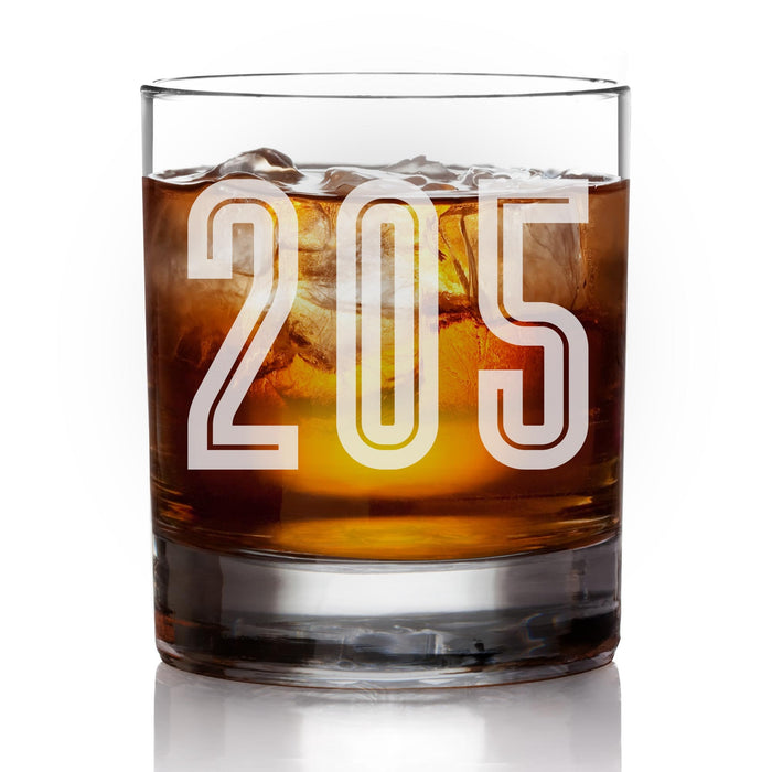 Area Code Whiskey Glass-Maddie & Co.