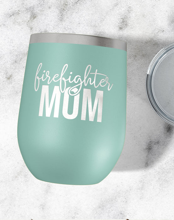 Firefighter Mom Wine Tumbler-Wine Tumblers-Maddie & Co.
